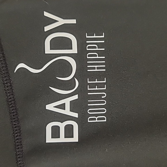 Bawdy Boujee Hippie Women's Black Body Control Yoga Stretch Pants, Size 3XL - Picture 6 of 14